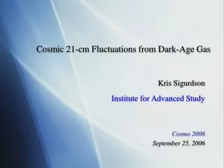 Cosmic 21-cm Fluctuations from Dark-Age Gas