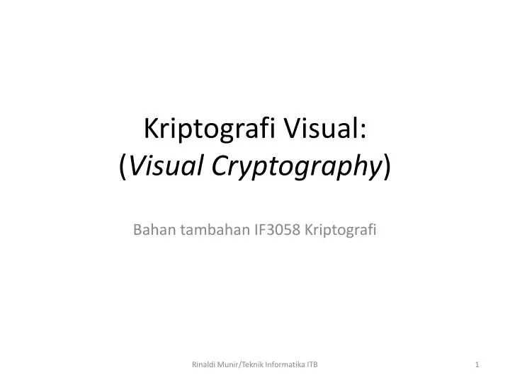 kriptografi visual visual cryptography