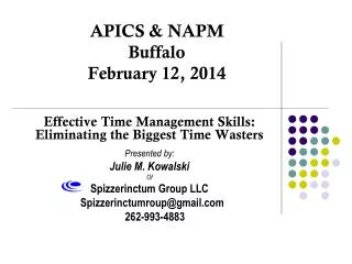 APICS &amp; NAPM Buffalo February 12, 2014