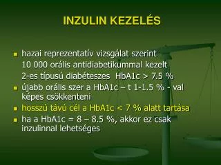 inzulin kezel s