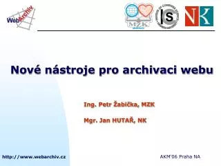 nov n stroje pro archivaci webu