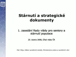 s t rnut a strategick dokumenty