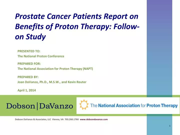 prostate cancer patients report on benefits of proton therapy follow on study