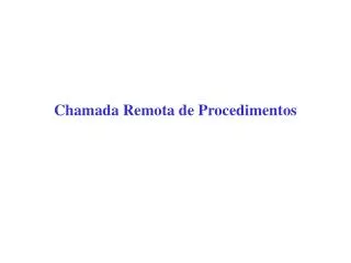 chamada remota de procedimentos