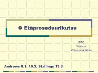et proseduurikutsu