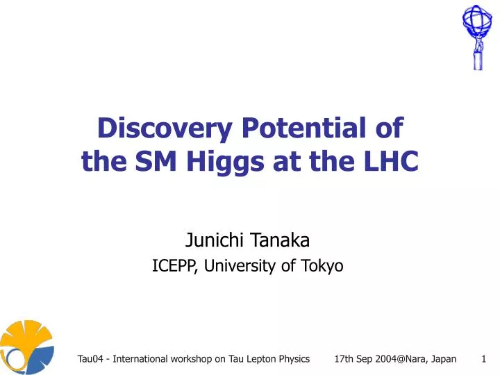 discovery potential of the sm higgs at the lhc