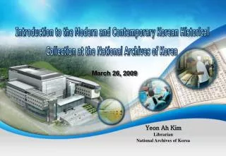 Introduction to the Modern and Contemporary Korean Historical