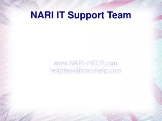 NARI IT Support Team