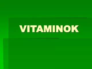 vitaminok