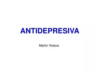 antidepresiva