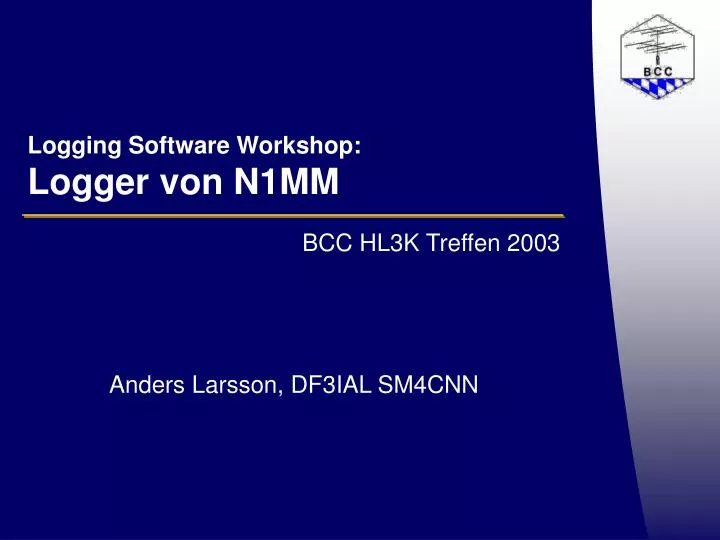 logging software workshop logger von n1mm