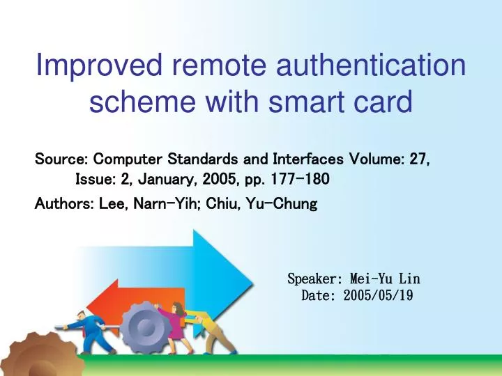 improved remote authentication scheme with smart card