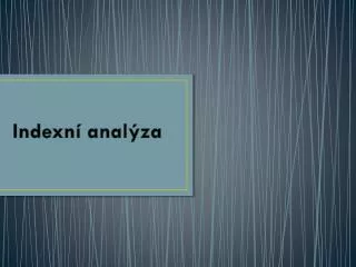 indexn anal za