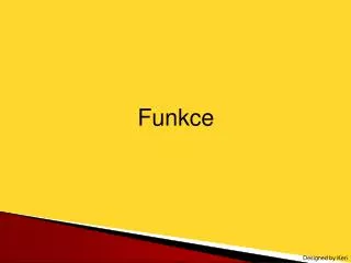 funkce