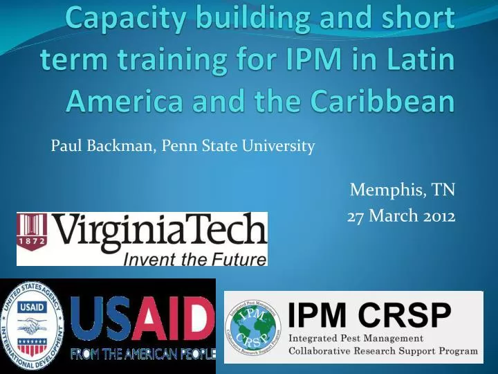 capacity building and short term training for ipm in latin america and the caribbean
