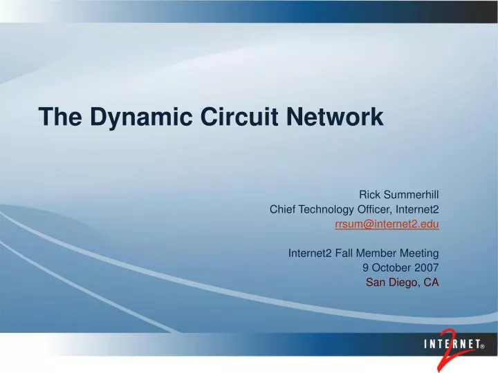 the dynamic circuit network
