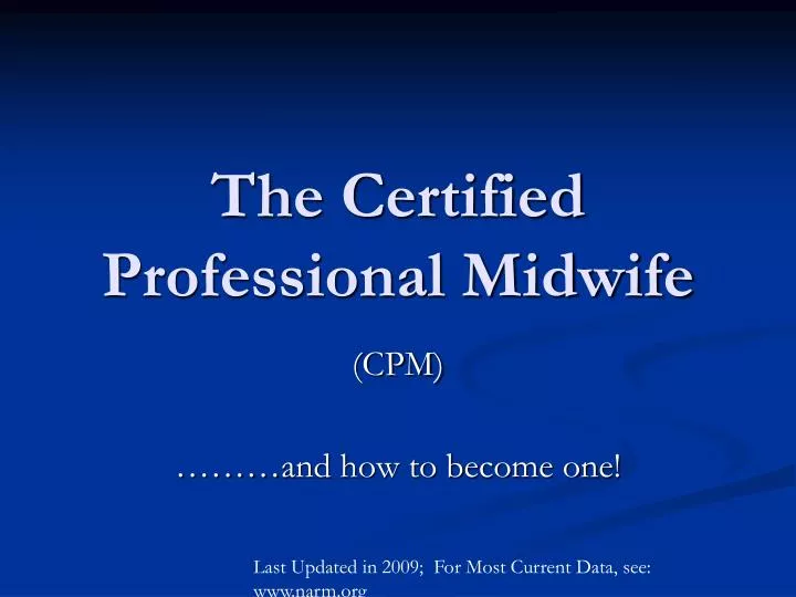 the certified professional midwife