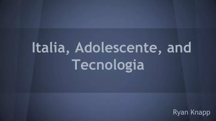 italia adolescente and tecnologia