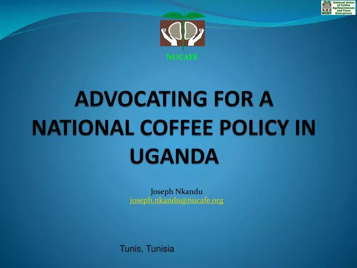 advocating for a national coffee policy in uganda