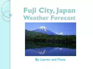 Fuji City, Japan Weather Forecast