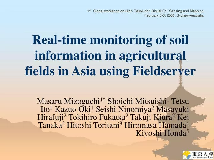 real time monitoring of soil information in agricultural fields in asia using fieldserver