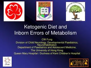 Ketogenic Diet and Inborn Errors of Metabolism
