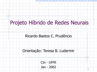 projeto h brido de redes neurais