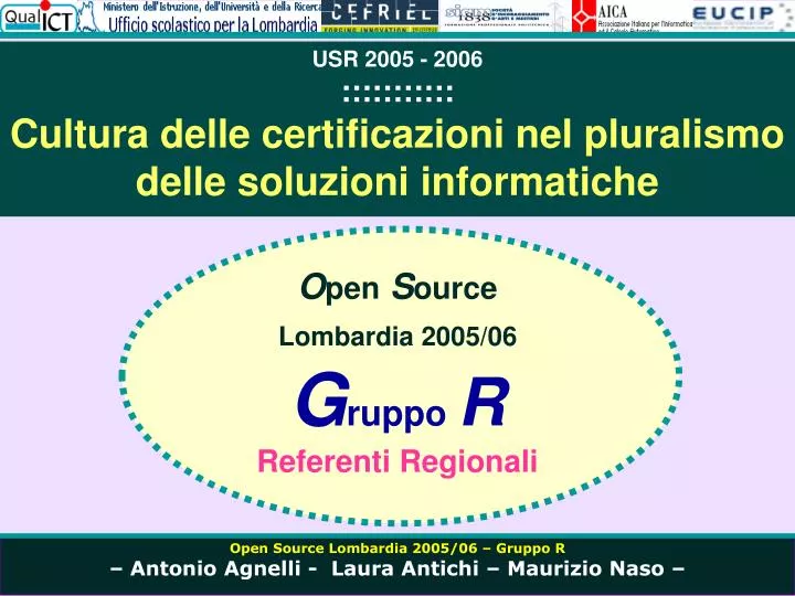 usr 2005 2006 cultura delle certificazioni nel pluralismo delle soluzioni informatiche
