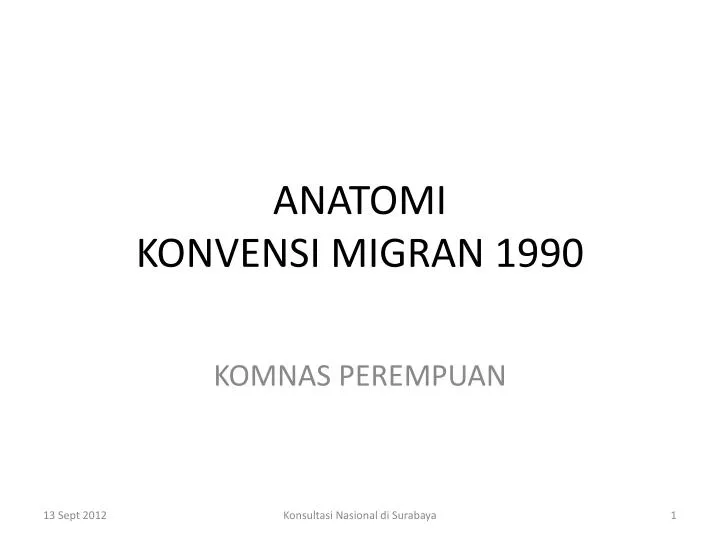 anatomi konvensi migran 1990