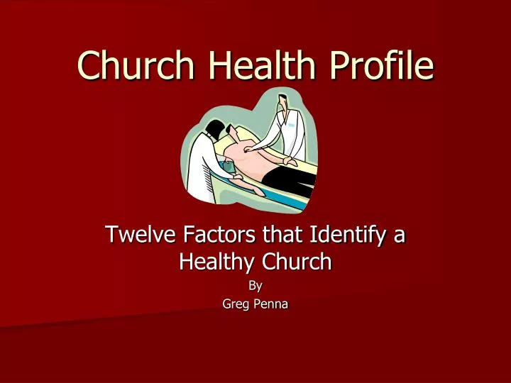 church health profile
