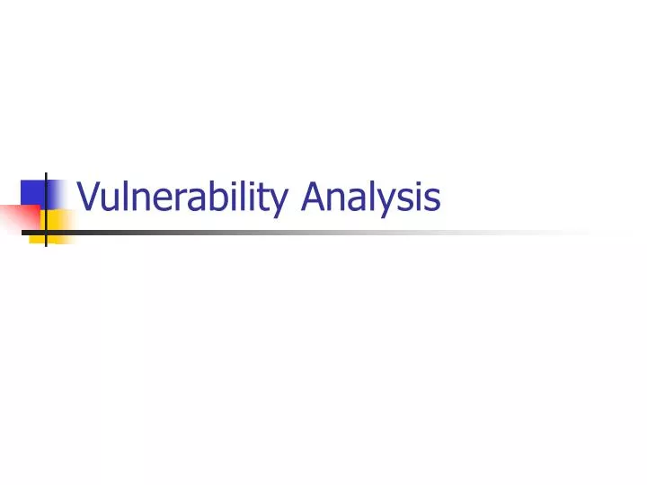 vulnerability analysis