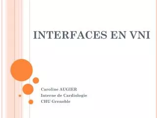 interfaces en vni