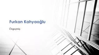 furkan kahyao lu
