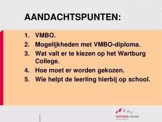 aandachtspunten