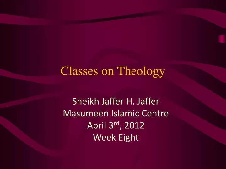 classes on theology