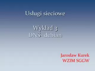 us ugi sieciowe wyk ad 3 dns debian