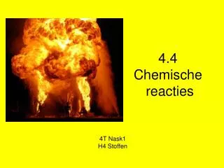 4 4 chemische reacties