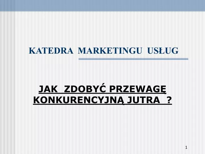 katedra marketingu us ug