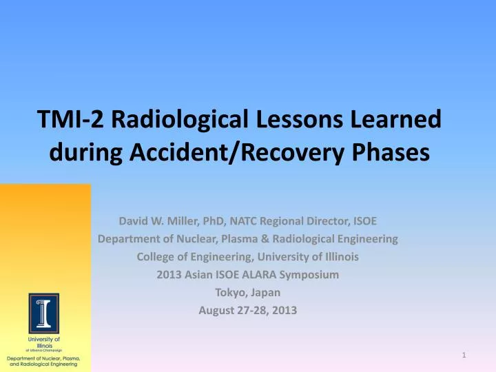 tmi 2 radiological lessons learned during accident recovery phases