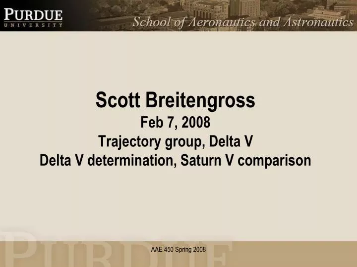 scott breitengross feb 7 2008 trajectory group delta v delta v determination saturn v comparison