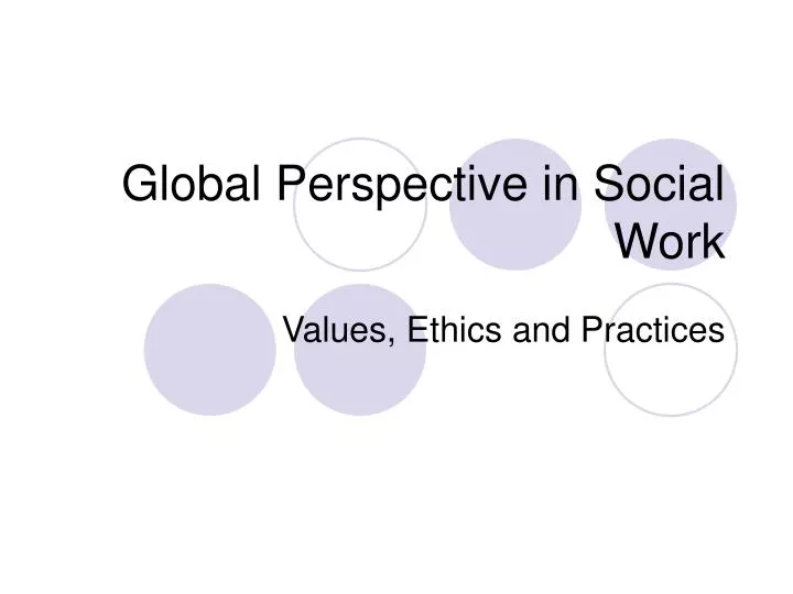 global perspective in social work