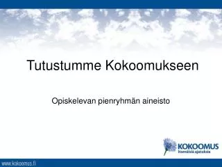 tutustumme kokoomukseen