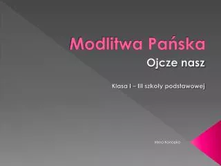 modlitwa pa ska