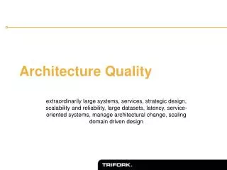 Architecture Quality