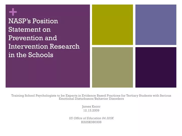 nasp s position statement on prevention and intervention research in the schools