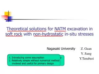 Theoretical solutions for NATM excavation in soft rock with non-hydrostatic in-situ stresses