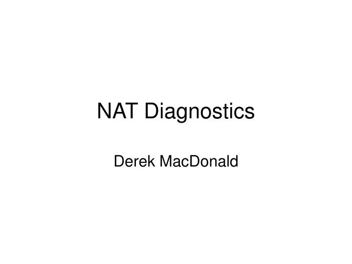 nat diagnostics