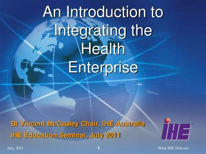 an introduction to integrating the health enterprise