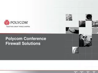 Polycom Conference Firewall Solutions