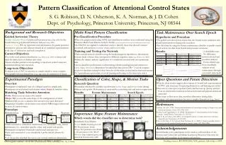 Pattern Classification of Attentional Control States